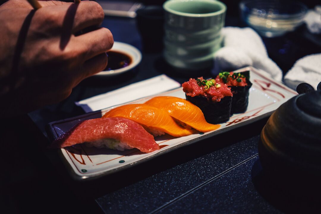 Sushi für die japanische Ernährung