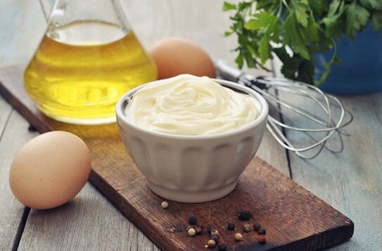 Mayonnaise auf Ducan